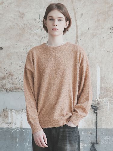 Solid Over Knit Pullover - WAAR FOR MEN - Modalova