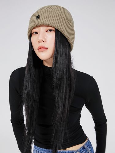 FLARE Knit Beanie Beige - FLARE UP - Modalova