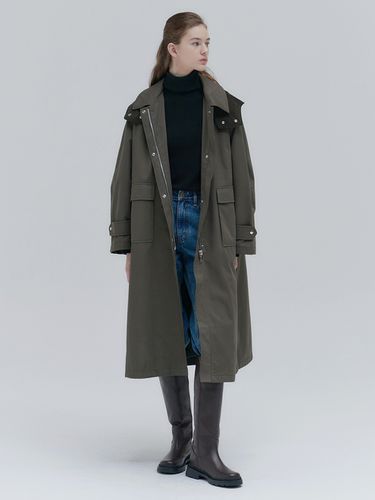 Urban Hooded Field Coat - Khaki - NILBY P - Modalova