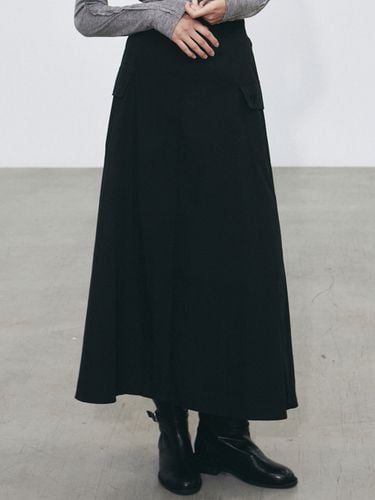 NNC Cotton Cargo Long Skirt - Black - NICK&NICOLE - Modalova