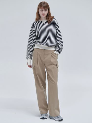 Casual Cargo Pants - Beige - NILBY P - Modalova