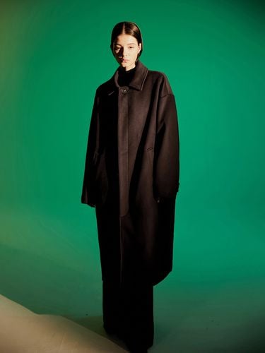 Oversized Wool Balmacaan Long Coat [] - FLARE UP - Modalova