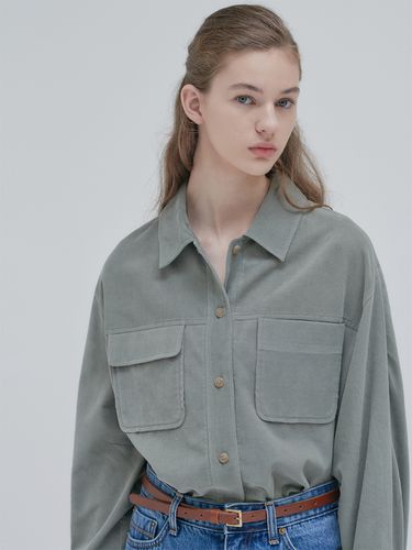 Corduroy Roomy Shirt - 3 Colors - NILBY P - Modalova