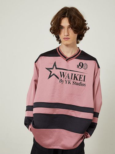 Sports V-Neck Long Sleeve T-Shirt _ - WAIKEI - Modalova