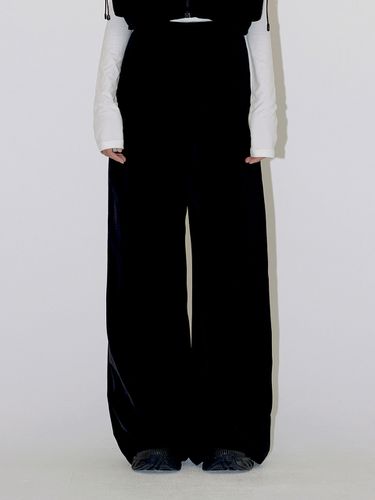 Relaxed Wide-leg Trousers - Black - DIAGONAL - Modalova