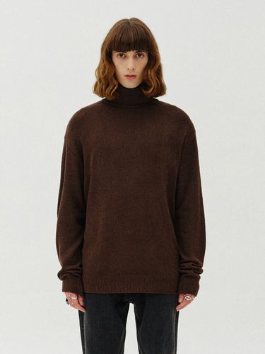 Boucle Polo Knit Top_Brown - V2 - Modalova