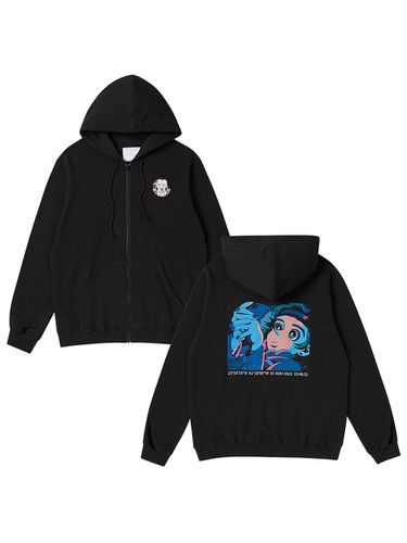 FOFO X New Apollo Cotton Oversized Hoodie Zip Up - beyondcloset - Modalova