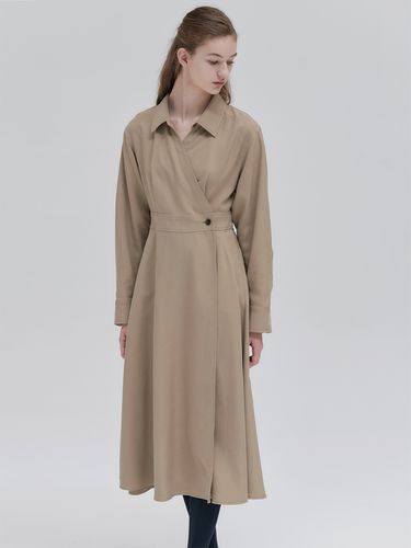 Wrap Shirt Dress - 2 Colors - NILBY P - Modalova