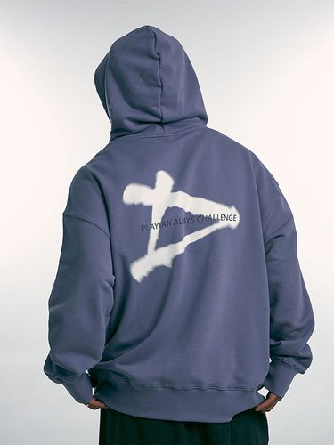 Signature Blur Hoodie - Violet - PLAYIAN - Modalova