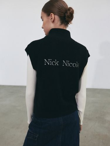 Nicole Knit Zip Up Vest - Black - NICK&NICOLE - Modalova