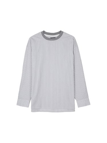 Stripe Crewneck Shirt _ Grey - ADHOC - Modalova