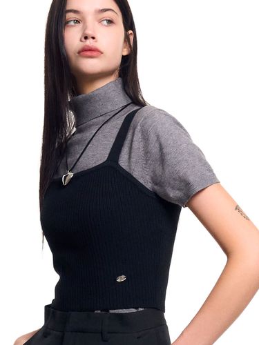 Classic Knit Bustier Top - Black - GENERAL IDEA - Modalova