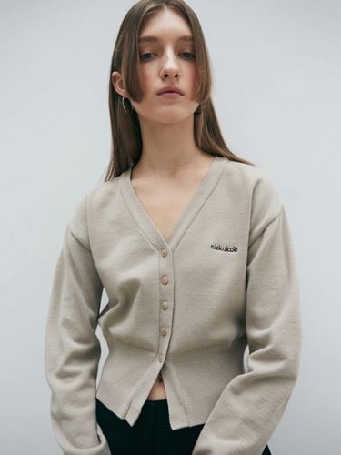 Essential Basic Logo Cardigan - NICK&NICOLE - Modalova