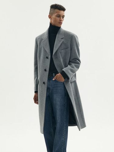 Daddy-Fit Tailored Three-Button Coat _Melange Gray - TNGT - Modalova