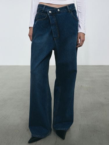 Unbalance Denim Pants - Blue - NICK&NICOLE - Modalova