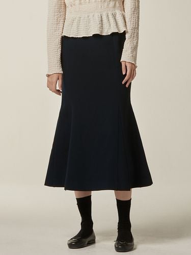 Maret Mermaid Skirt - Navy - BEMUSE MANSION - Modalova