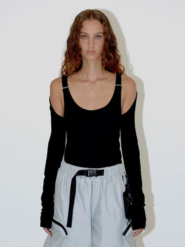 Bolero Layered T-shirt - Black - DIAGONAL - Modalova