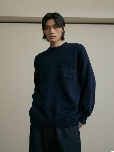 Lambswool Crewneck Knit Sweater () - endoor - Modalova