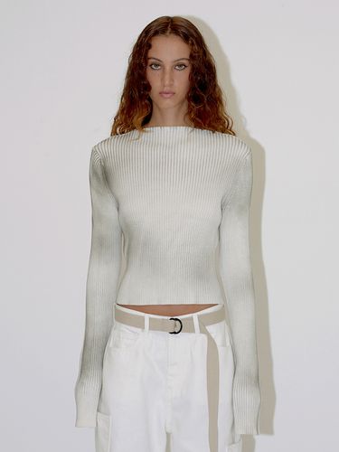 Spray Dyed Knit Top - DIAGONAL - Modalova