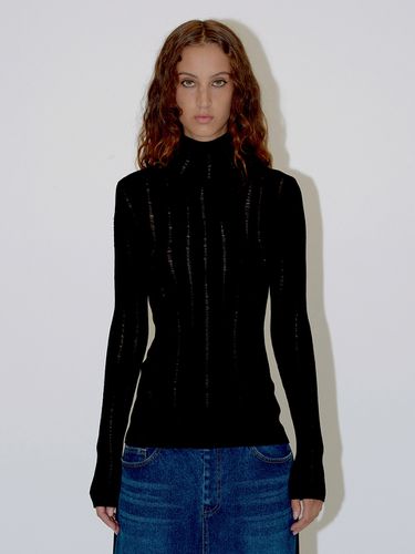 Scotch Sheer Knit Top - Black - DIAGONAL - Modalova