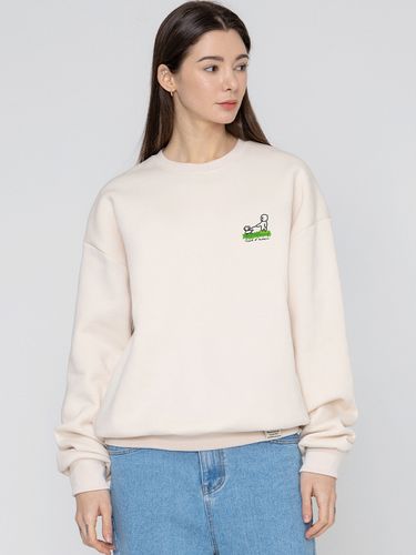 UNISEX] Human Puppy Walk Back Logo Sweatshirt - GRAVER - Modalova