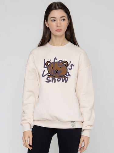 UNISEX] Big Drawing Letter Bear Sweatshirt - GRAVER - Modalova