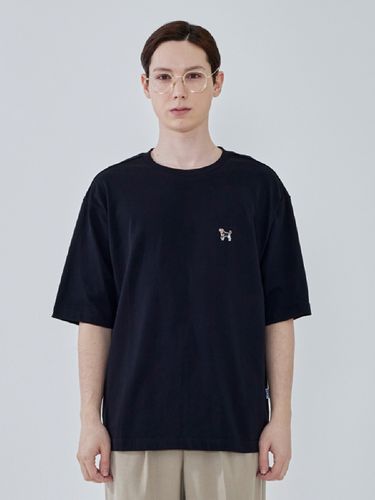 Oversized Wappen Detail T-Shirt _ - ADHOC - Modalova