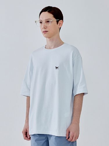 Oversized Wappen Detail T-Shirt _ - ADHOC - Modalova