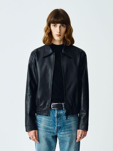 Cropped Leather Jacket_Black - V2 - Modalova