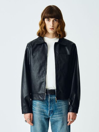 Cropped Vegan Leather Jacket_Black - V2 - Modalova