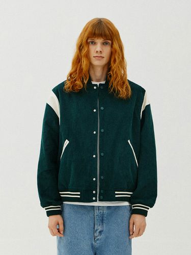 Corduroy Varsity Jacket_Green - V2 - Modalova