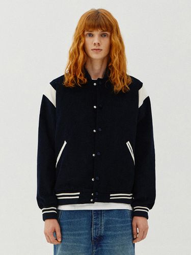 Corduroy Varsity Jacket_Navy - V2 - Modalova