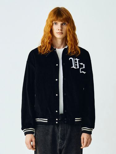 Corduroy Varsity Jacket_Black - V2 - Modalova