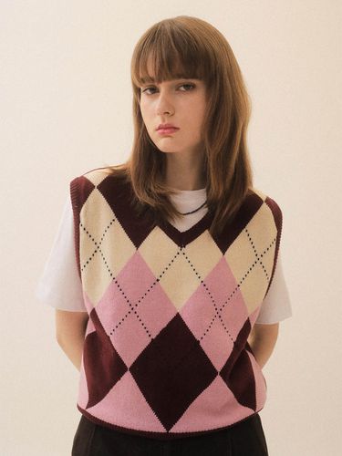 Argyle Knitwear Vest - on&on - Modalova