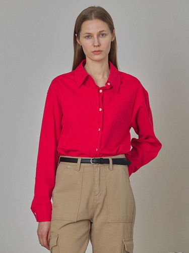 Button stitch Basic Shirt (Red) - Laminez - Modalova