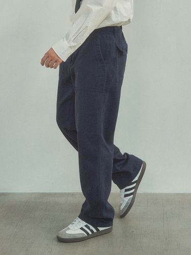 Straight-Fit Fatigue Pants _ Navy - HALBKREIS LAYOUT - Modalova