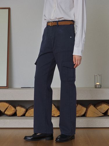 Cotton Cargo pants (Navy) - Laminez - Modalova