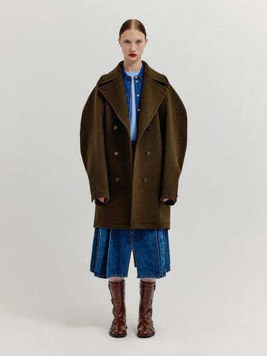 XASE Oversized Coat - Khaki - EENK - Modalova