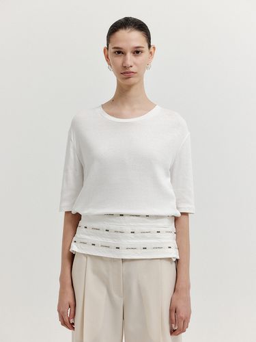 XANEL Paneled Half Sleeve T-shirt - EENK - Modalova