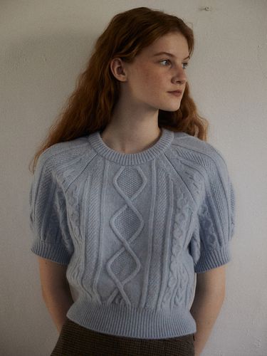 Cable Half Sleeve Wool Knit_2 colors - FRRW - Modalova