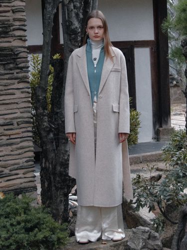 HADID Tailored Cashmere Blended Handmade Coat - MUSEE - Modalova