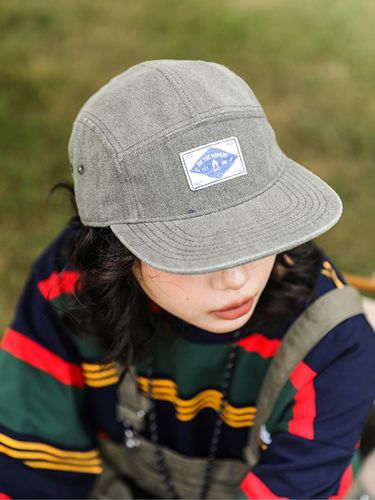 On The Moment Outdoor Washing Denim Camp Cap C2 - LOOKING4U - Modalova