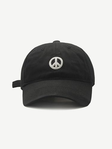 On The Moment Peace Sign Symbol Cotton Ball Cap C2 - LOOKING4U - Modalova