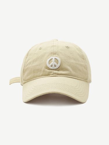 On The Moment Peace Sign Symbol Cotton Ball Cap C1 - LOOKING4U - Modalova