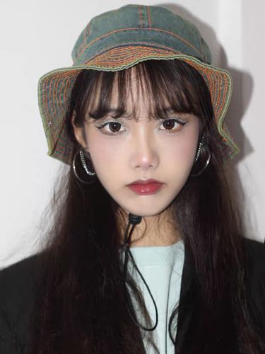 The Cap Denim Stitch Bucket Hat - LOOKING4U - Modalova