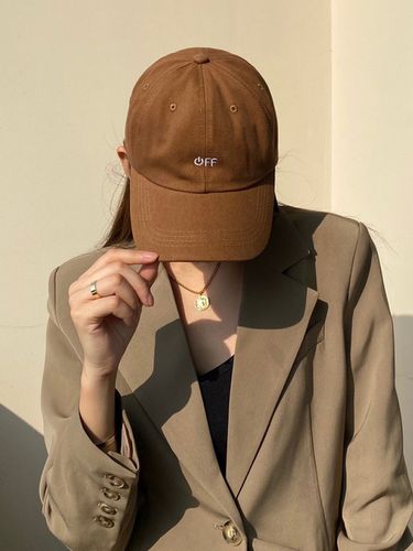 The Cap Off Cotton Logo Ball Cap C3_Brown - LOOKING4U - Modalova