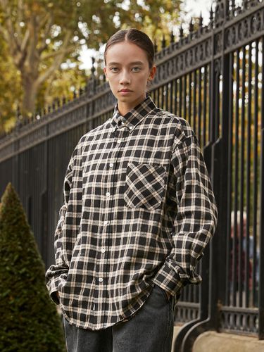 Oversized Saint Tartan Check Shirt W _ - MINIMAL PROJECT - Modalova