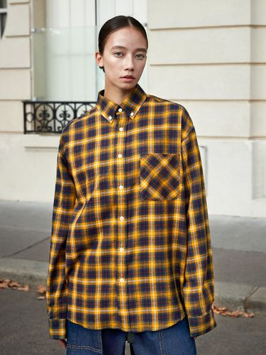 Oversized Latin Tartan Check Shirt W _ - MINIMAL PROJECT - Modalova