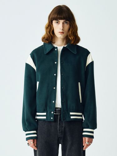 Wool Varsity Jacket_Green - V2 - Modalova