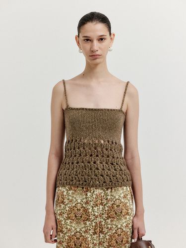 XBA Sleeveless Textured Knit Top - EENK - Modalova